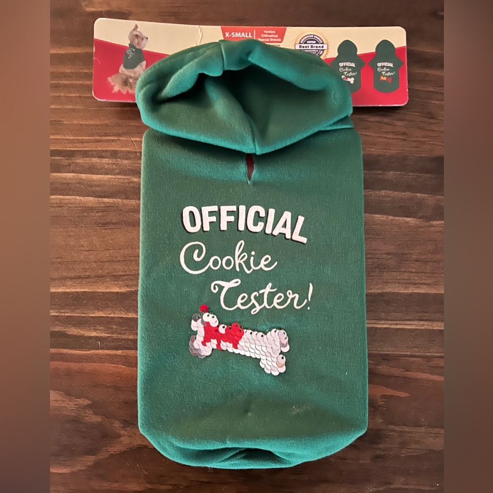 Dog outfit Official cookie taster sweatshirt - Picture 1 of 6